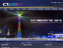 Tablet Screenshot of cr-laser.com